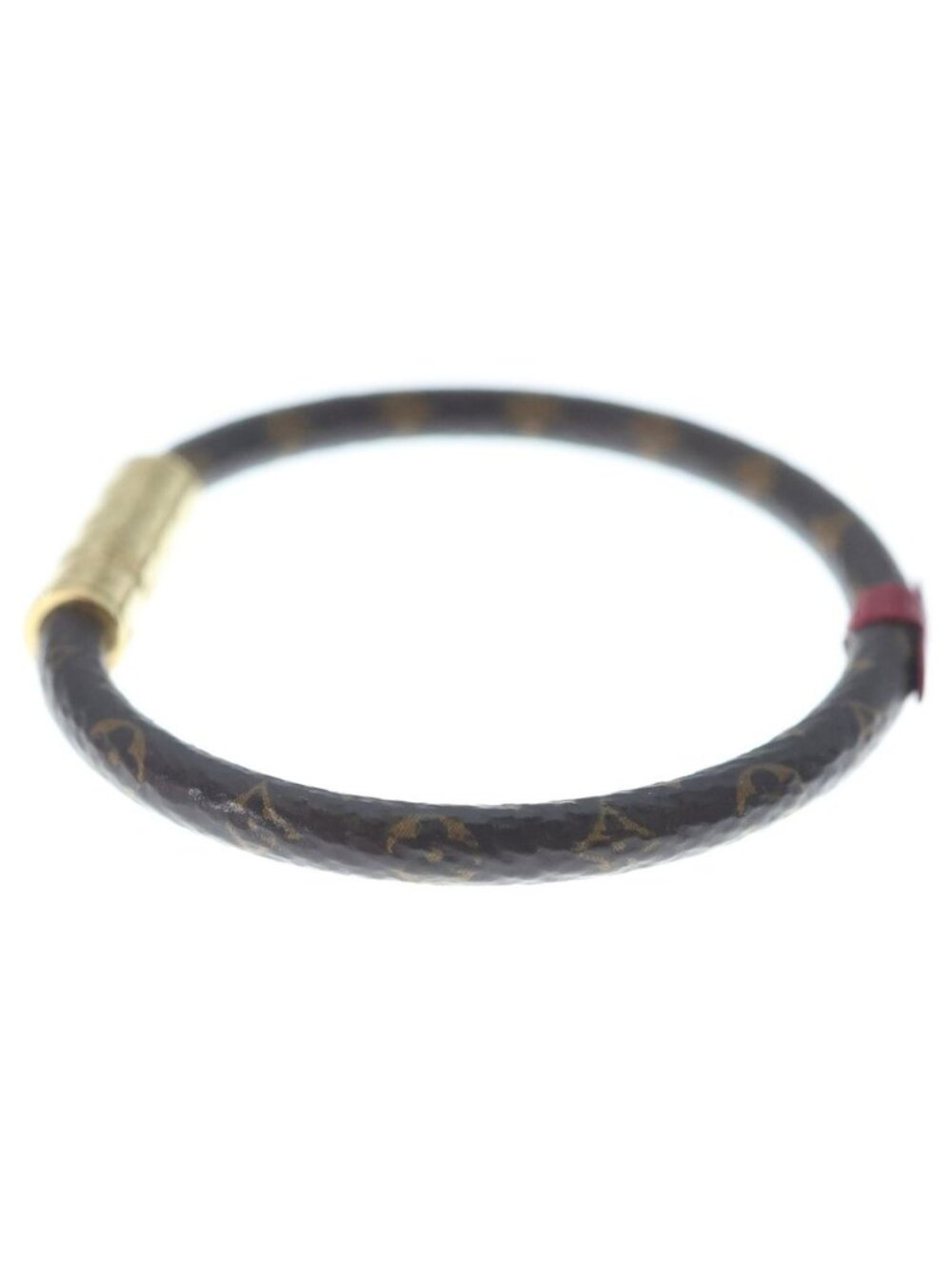 Louis Vuitton Bracelet Daily Confidential Bangle Brown Red Gold - Picture 3 of 6